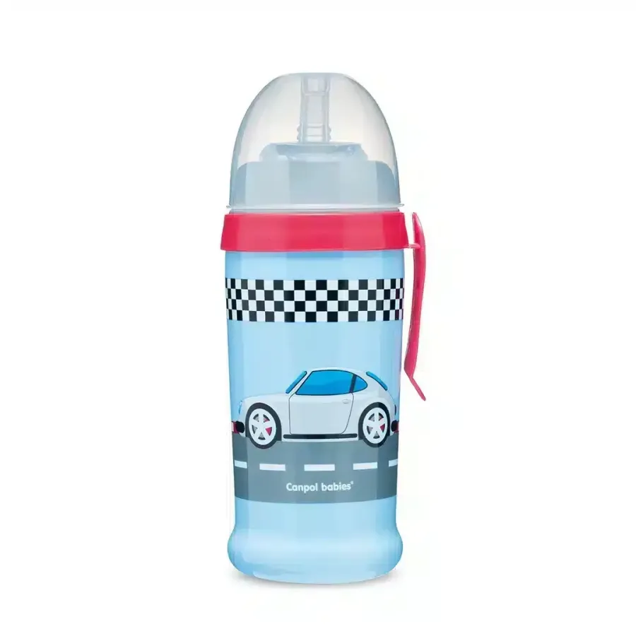 Canpol Babies Sport Cup Avec Paille et Couvercle 12m+ REF 56/516