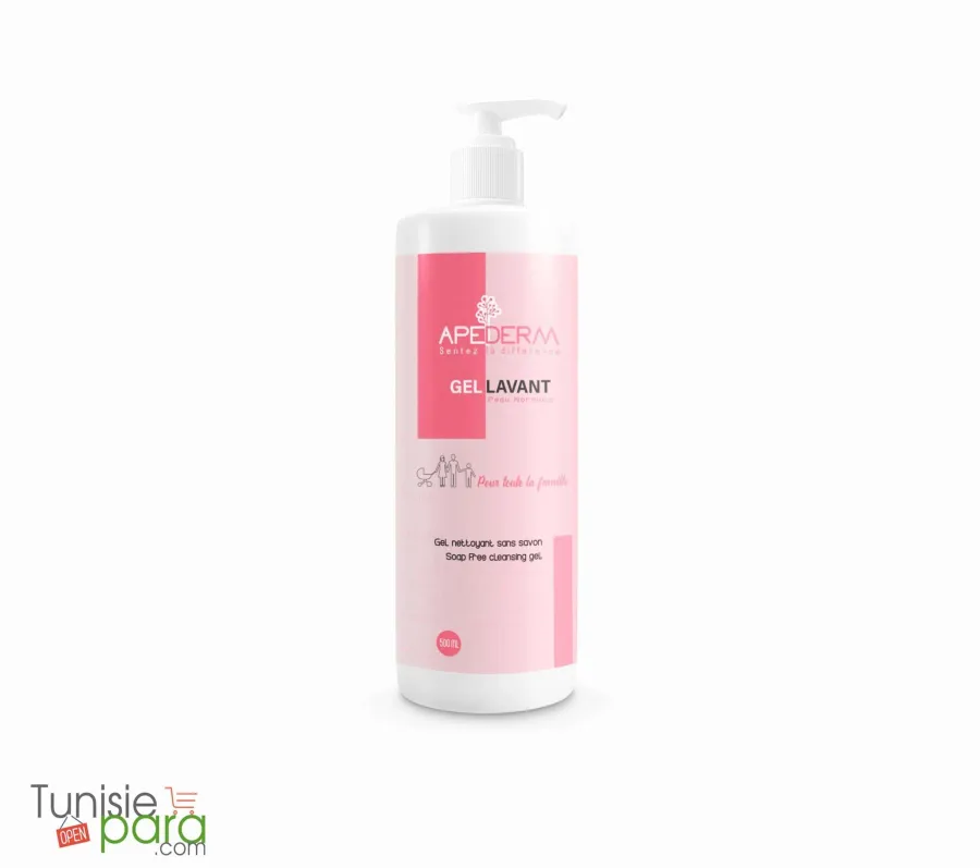 APEDERM gel lavant visage et corps pour toute la famille 500ml