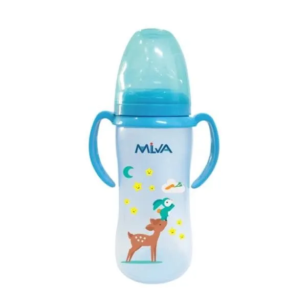Milva Biberon Big 300 ML BLEU/ROSE/VERT