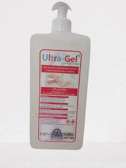 Flacon Gel hydroalcoolique 1L avec pompe