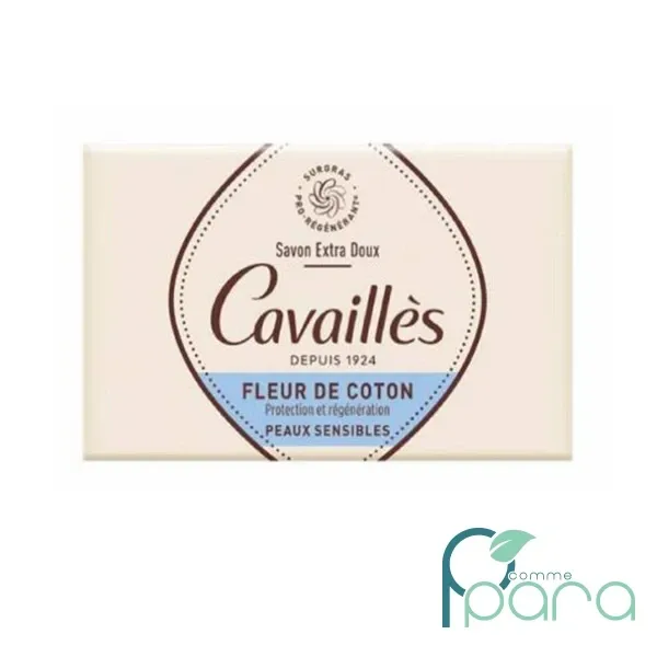 CAVAILLES-Savon Surgras Fleur Coton
