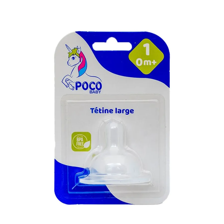 Poco Baby - Tétine en silicone large - 0 mois+