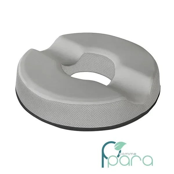 TYNOR Coussin Annulaire Rond Gris