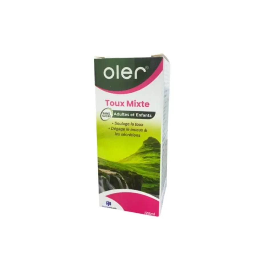 Oler Toux Mixte Sans Sucre Enf/Ad Sirop 125mL