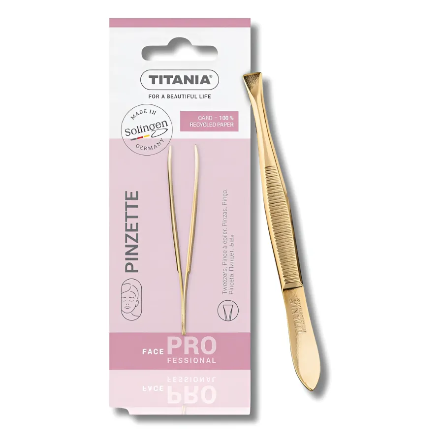 TITANIA - PINCE A EPILER DORE 1060/GA