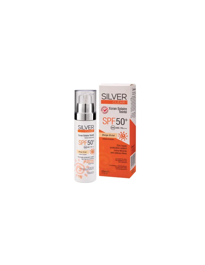 Silver Clear Ecran Teinté Beige Eclat SPF50+ 50 ml
