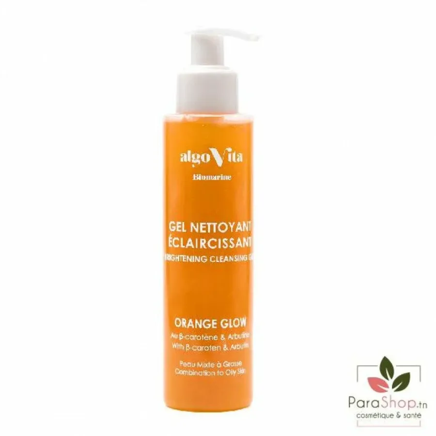 algoVita Gel Nettoyant Eclaircissant Peau Mixte a Grasse 150ML