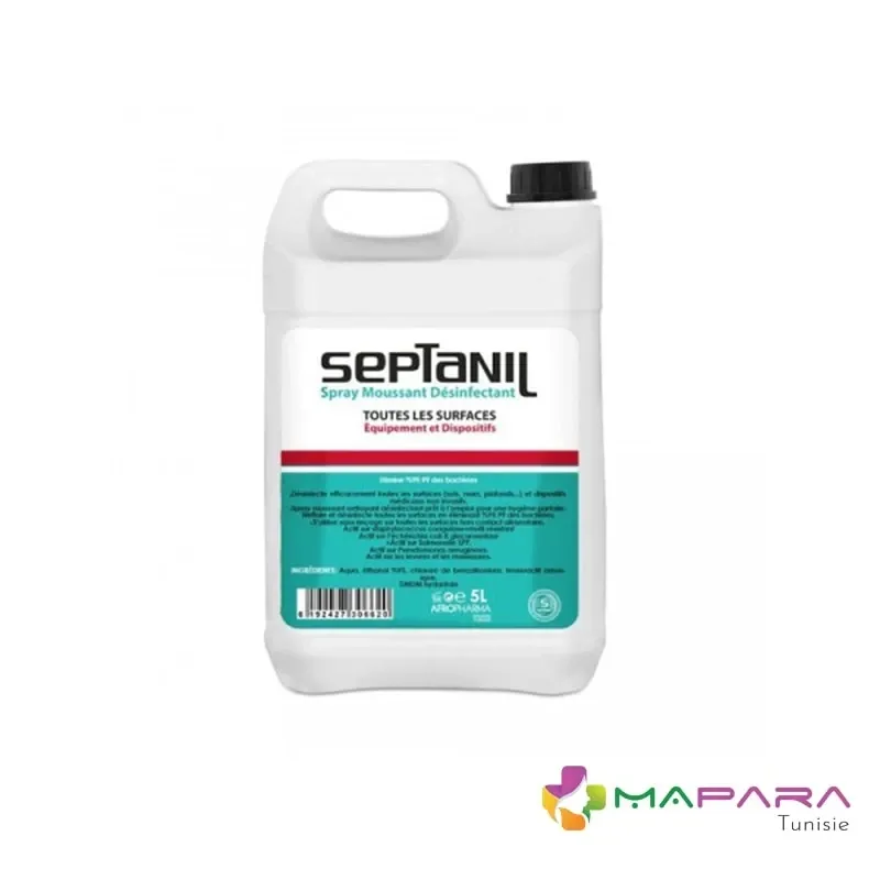 SEPTANIL Désinfectant Moussant Légèrement Parfumé 5L