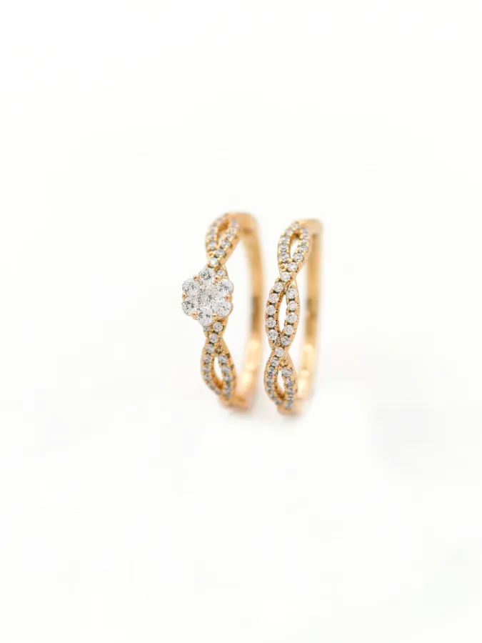 Bague de Mariage Dorée 8