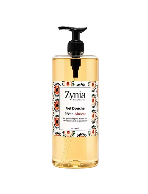 ZYNIA GEL DOUCHE PÊCHE ABRICOT 1 LITRE