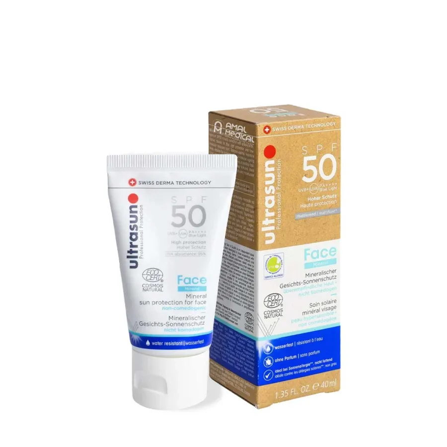 Ultrasun Face - écran solaire minéral spf50+ - 40ml