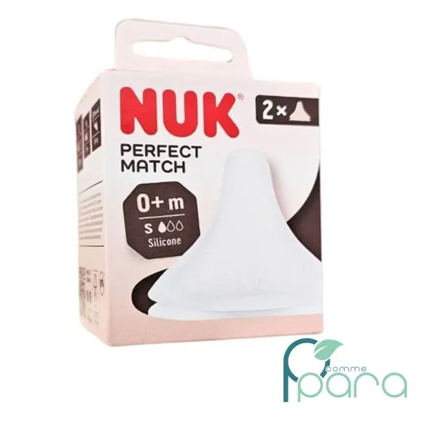 NUK Tétine Lot 2 Perfect Match 0M+
