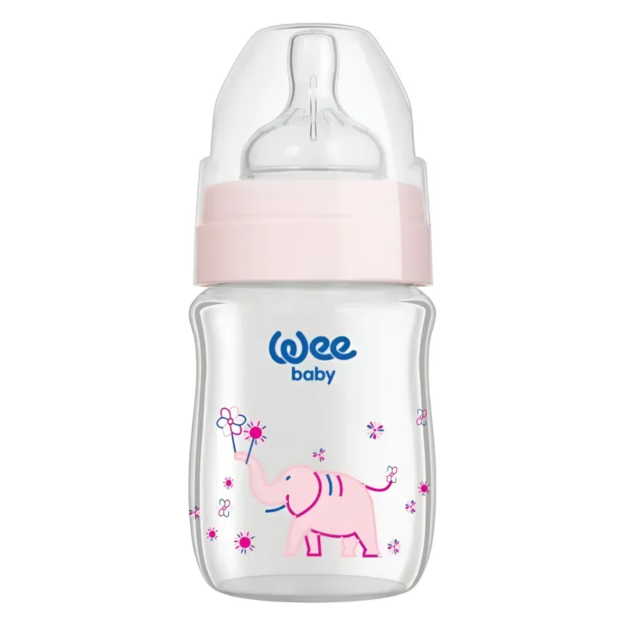 WEE BABY CLASSIC PLUS - BIBERON COL LARGE EN VERRE 150ML 0-6MOIS