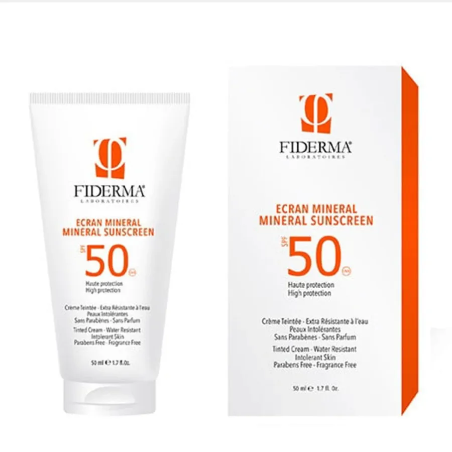 Ecran solaire minérale teinté - spf50 - Fiderma - 50ml
