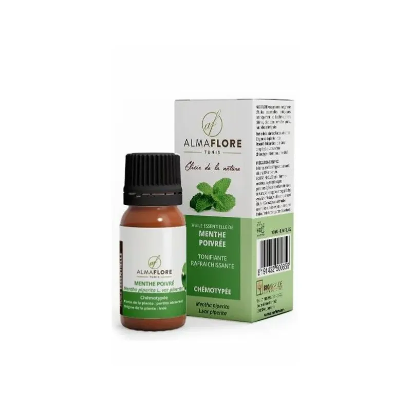 Almaflore Huile Essentielle de Menthe Poivre 10 mL