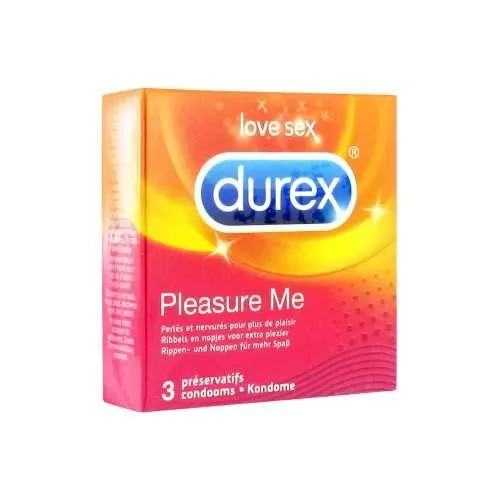 DUREX Préservatif Pleasure Me,Bt3
