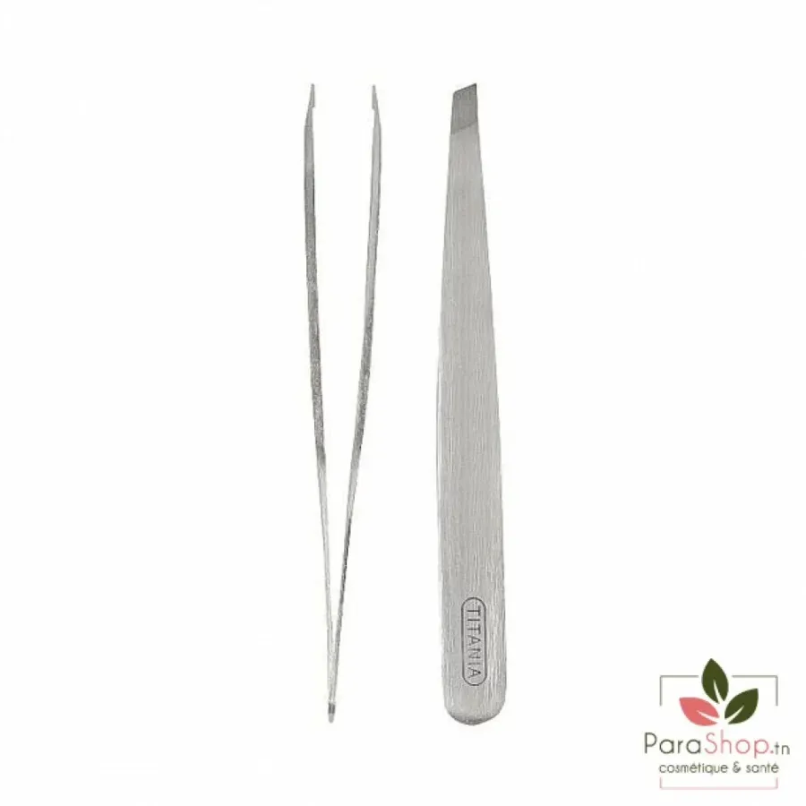 TITANIA Pince a Epiler Inox Professionnelle - 1075 B