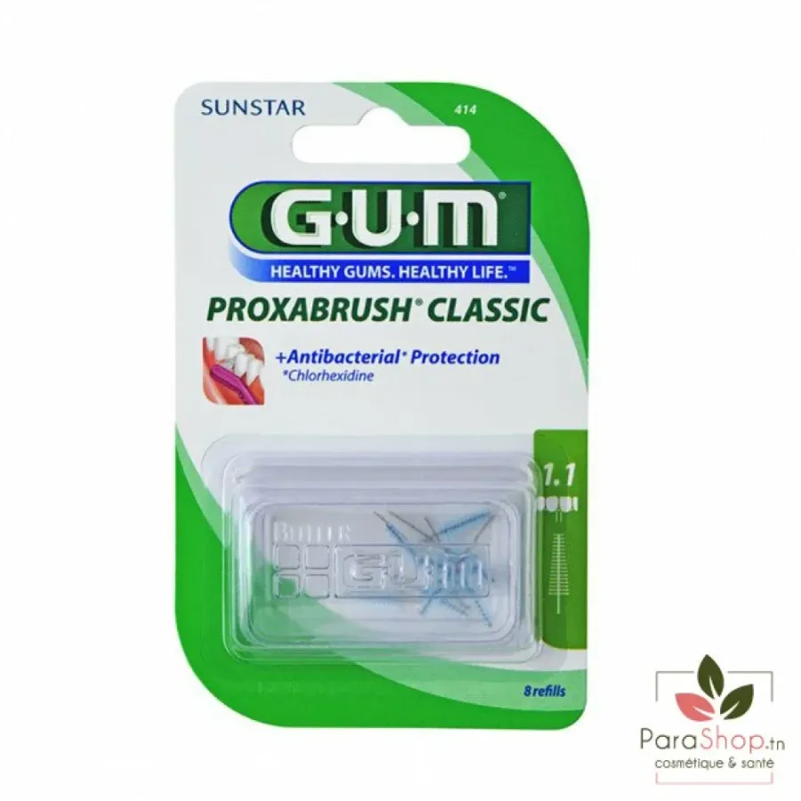 GUM PROXABRUSH CLASSIC BROSSETTES 1.1MM 414
