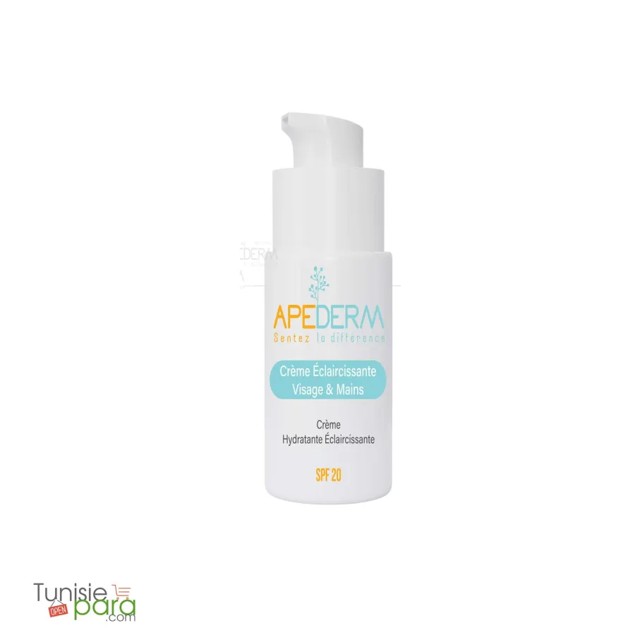 Apederm Creme Eclaircissante Anti-Age Mains Et Visage SPF20