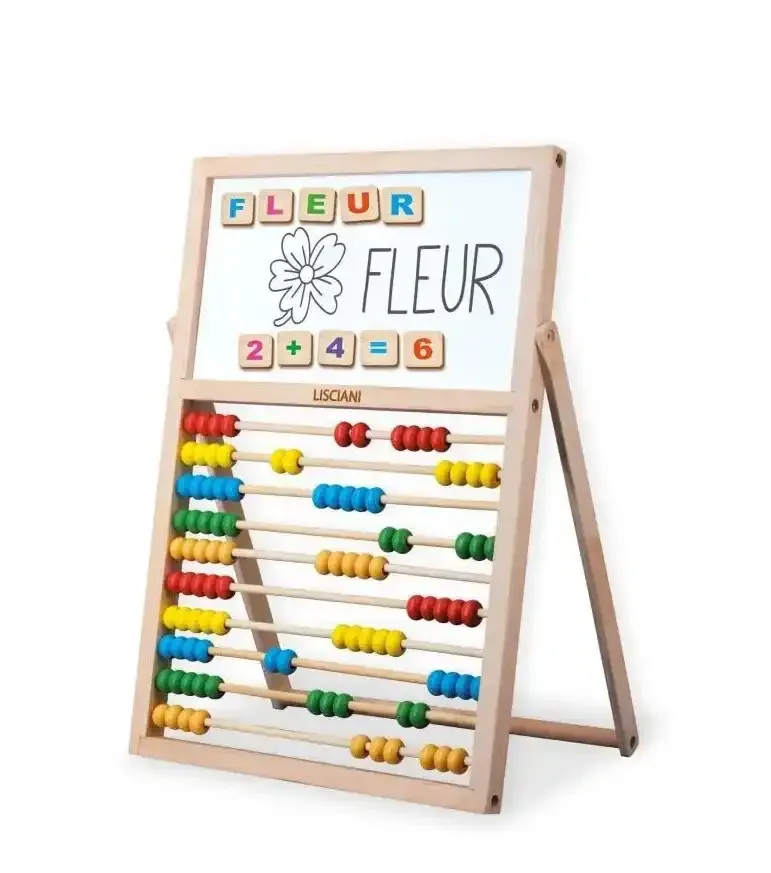 jouet:grand Tableau Double Face Lettres et Chiffres Magnétiques