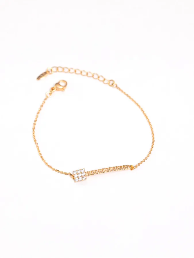 Bracelet barette en zircon