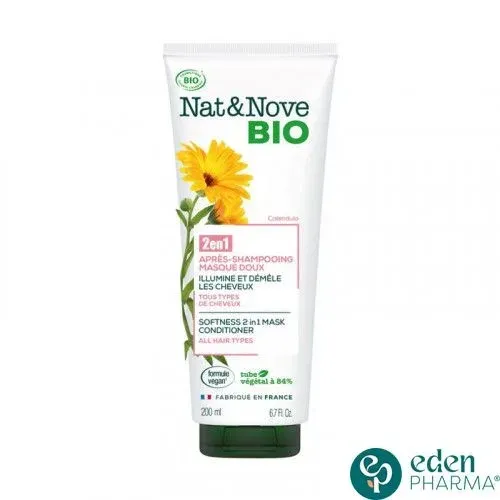 Nat&nove Bio 2en1 Apres Shampooing Masque Doux 200 ml