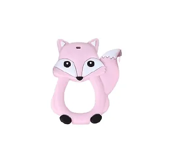BABY PUR anneau de dentition renard rose