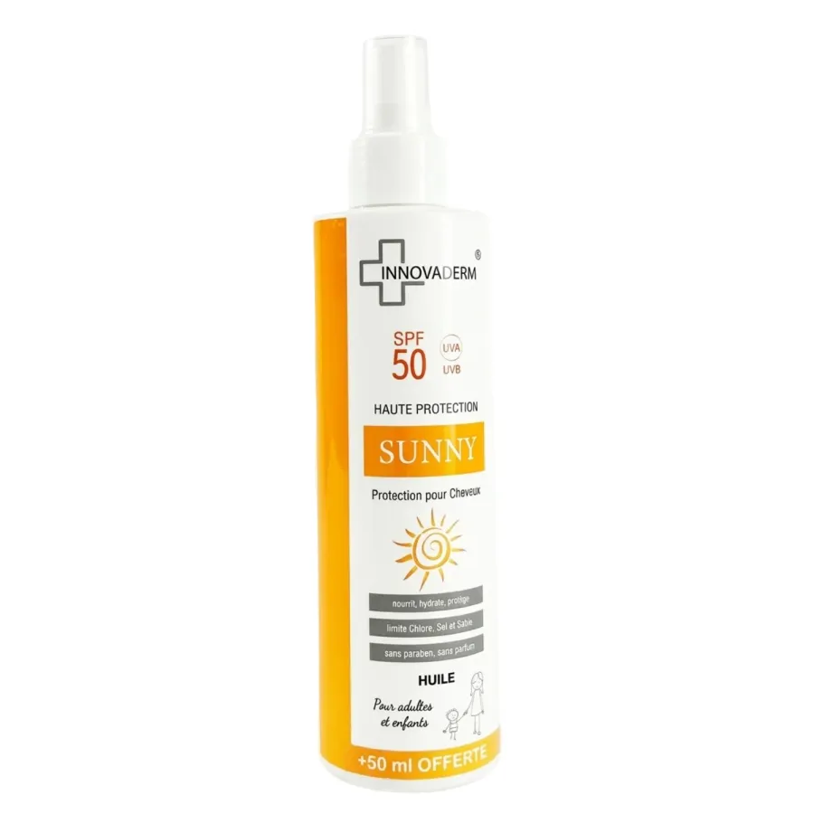 Innovaderm Sunny Huile Cheveux SPF50 250 mL
