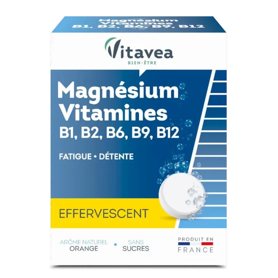 VITAVEA MAGNESIUM B1 B2 B6 B9 B12 EFFERVESCENT 24 COMPRIMES