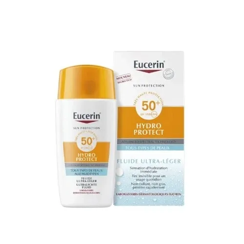 EUCERIN ecran hydro Protect spf50+ fluide ultra légère 50ml