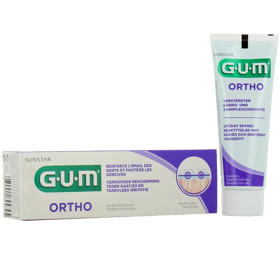 GUM Ortho Gel Dentifrice 75ml