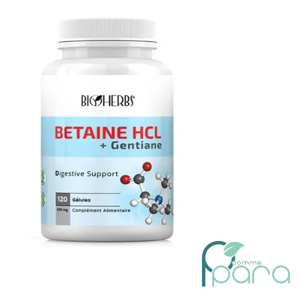 BIOHERBS Betaine HCL,120 Gélules