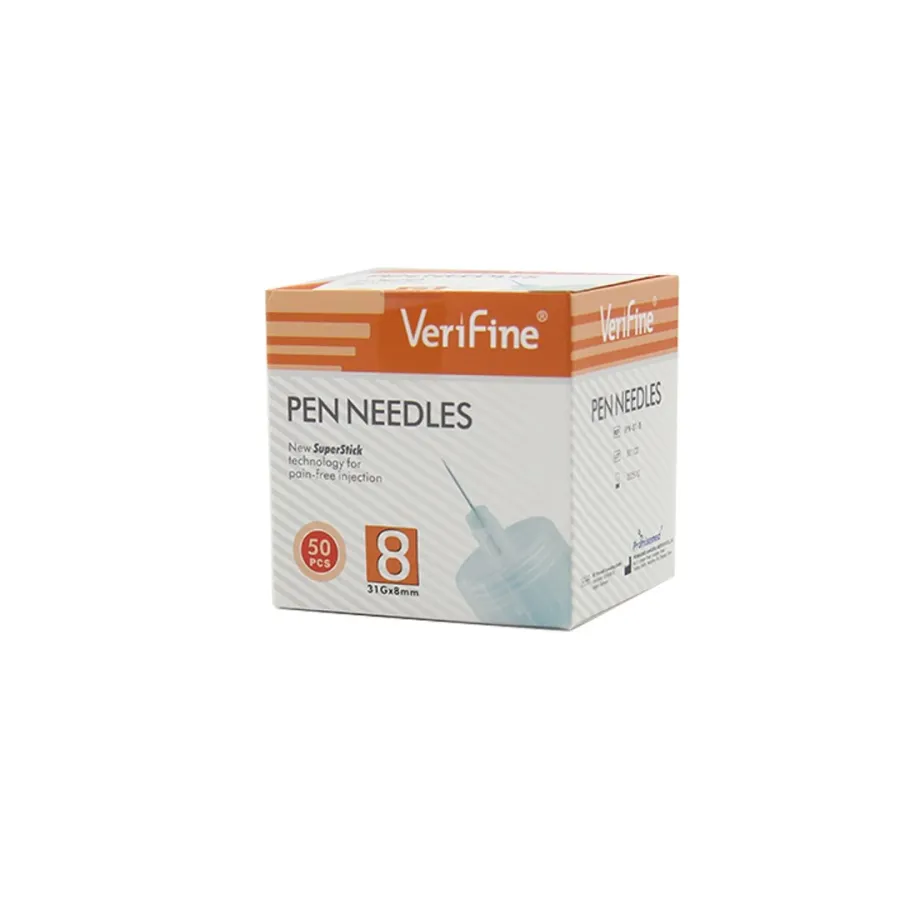 Verifine - Aiguilles stylos insuline - 8mm - B/50