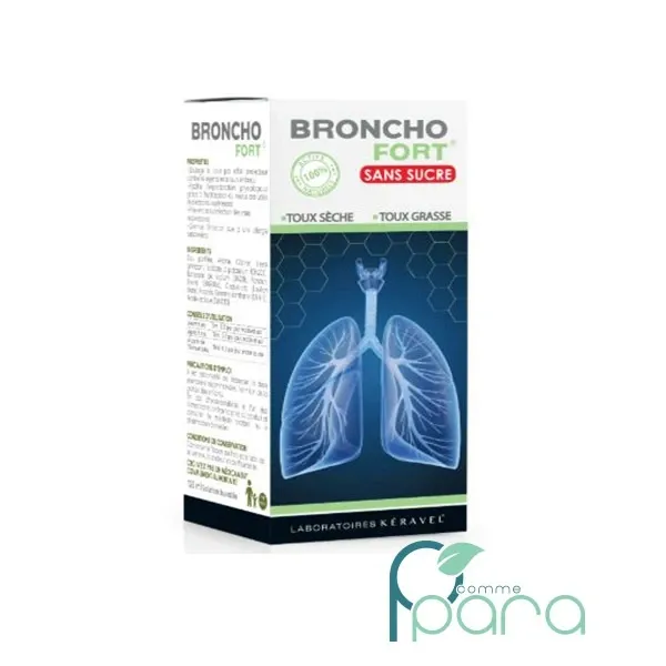 KERAVEL Bronchofort Sirop Sans Sucre,125ml