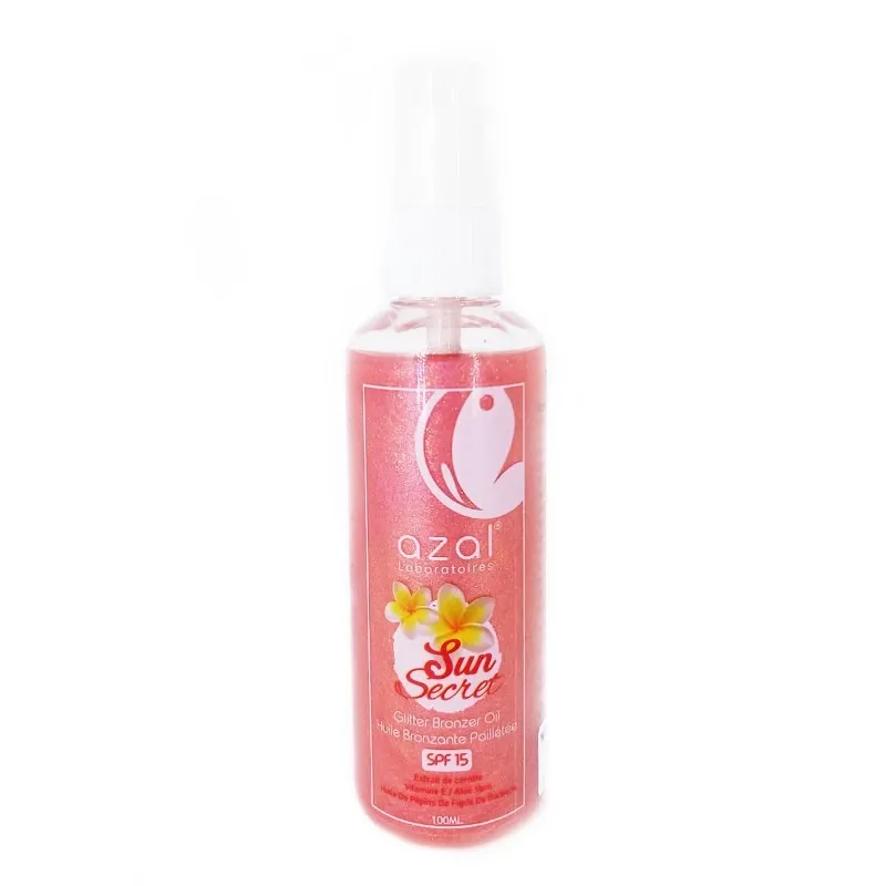 Azal Huile Bronzante Pailletée Pink « Sun Secret » 100ml
