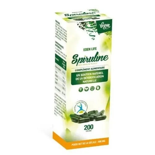 EDEN LIFE SPIRULINE 200 GELULES (DATE EXP 03/2027)