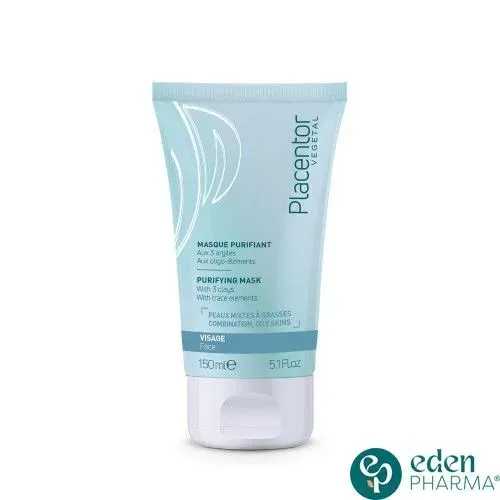 Placentor Vegetal Masque Purifiant Peaux Mixtes a Grasses 150 ml