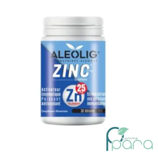 ALEONAT Aleo Zinc 25 mg,30 Gélules