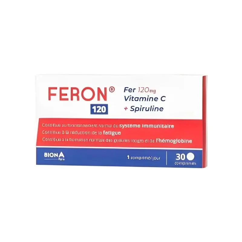 Feron 120 Fer+Vit C+Spiruline Bt/30