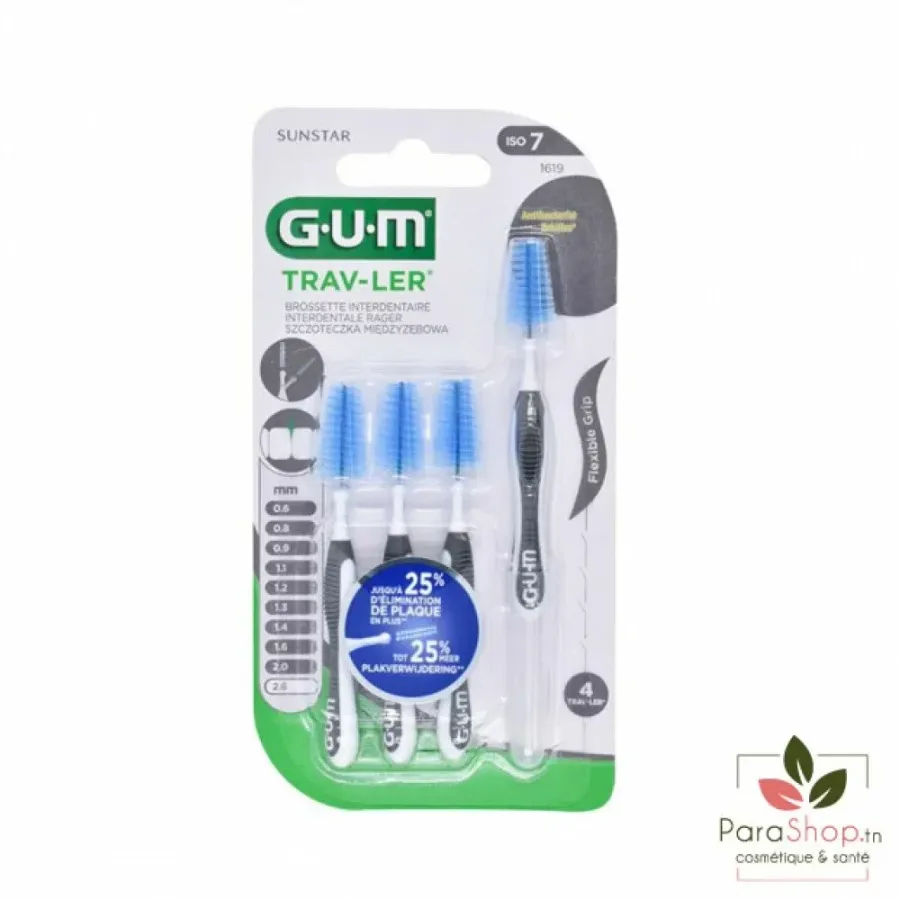 GUM TRAV-LER BROSSETTES x4 2.6MM 1619