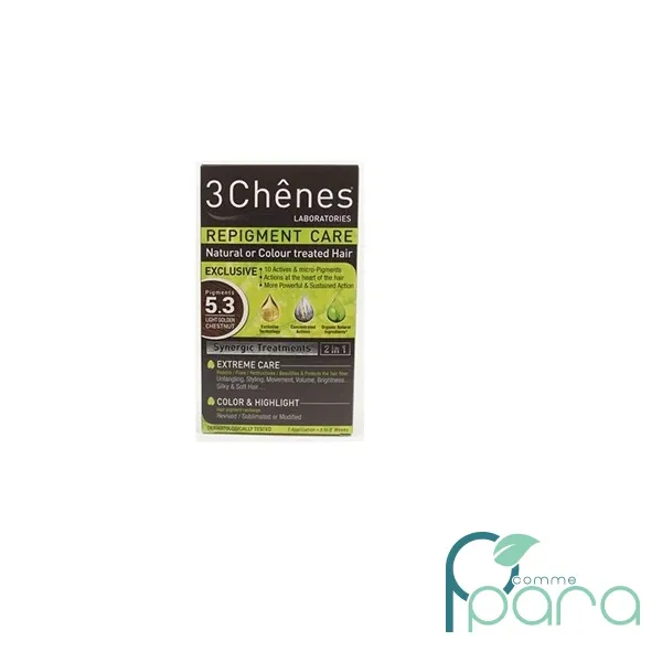 3 Chênes Soins Pigments 5,3Chatain Clair Doré