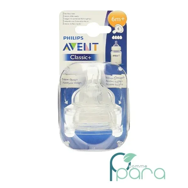 AVENT Tétine Anti-Colic,6 M+ 2Pcs SCF634/27