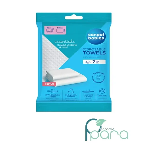 CANPOL 2 Serviettes Jetables Pour Bébé